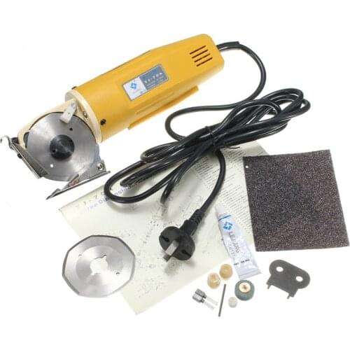 170W 220V 70mm Rotary Blade Electric Saw Shear Textile Cutter Cutting Machine Kit Scissor Tool For Clothes Leather Fabric