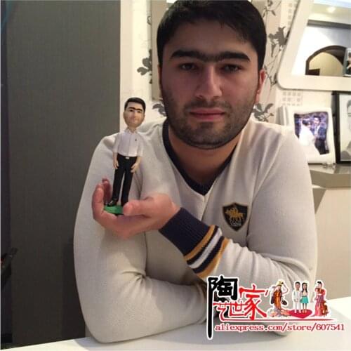 Handmade Polymer Clay Dolls Custom Cake Topper Birthday Cake Topper Gift Home Decoration Statue Sculpture