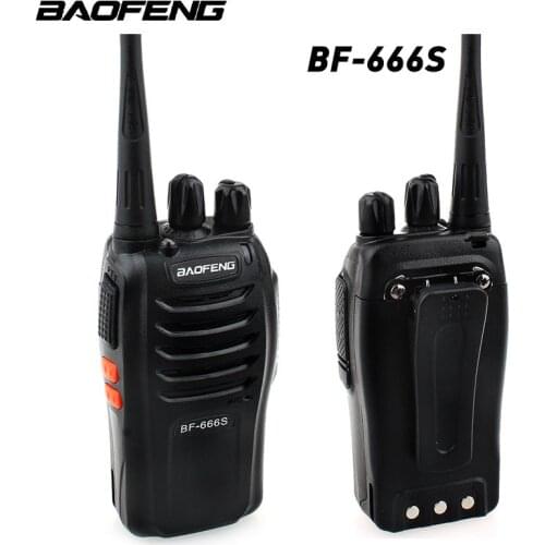 1Pcs Baofeng BF-666S Walkie Talkie Portable Radio 16CH UHF 400 - 470MHz 5W Comunicador Transmitter Transceiver
