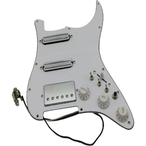 Prewired loaded Pickguard Guitar Pickups Humbucker Pickups Alnico 5 HSS Wiring Harness Push-Pull Single Cut Set For /Strat