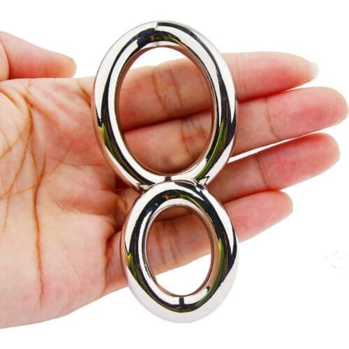 Twisted Penis Rings Male Metal Ball Stretcher 8 type Cock Ring Member Male Chastity Stainless Steel Device Sex Toy BDSM Shop 18