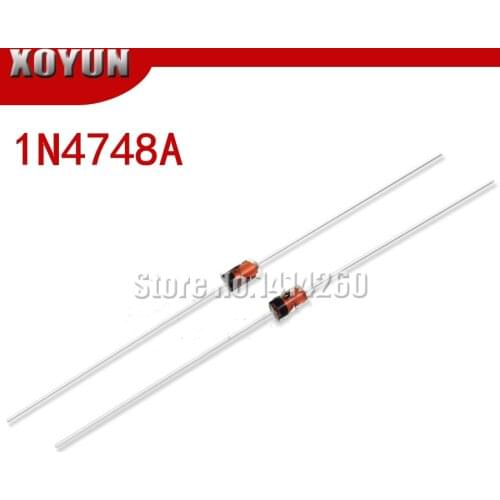 100pcs/lot 1W 22V 1N4748A 1N4748 Zener diode