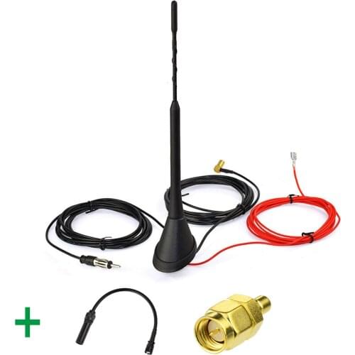 Superbat Amplified DAB/DAB+Car Radios Aerial Roof Mount Antenna and DAB Antenna Adapter for Pioneer