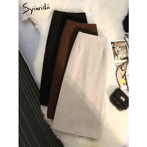 Юбки-карандаши с разрезом Syiwidii China At AliExpress