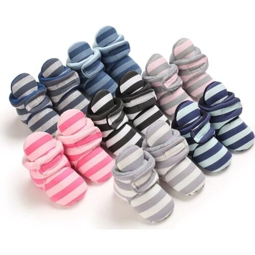 Men And Women Baby Winter New Style Double Color Fashion Warm Comfort Baby Boots 0-18 Months Newborn Casual Shoes Toddlers