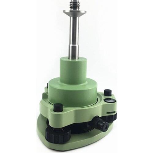 Green Three-Jaw Tribrach With Optical Plummet & 5/8 Thread Adapter