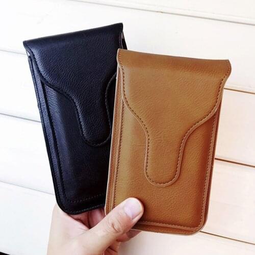 Pouch Vertical Protective Cases Wallet Belt Phone Storage Waist Bag Fashion Artificial Leather Hook Loop