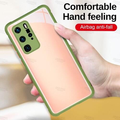 Anti Drop Case For Huawei P40 Pro Soft Edge Clear Back Cover for huawei p40 p30 pro plus p smart 2021 mate 40 30 nova 7 Shell