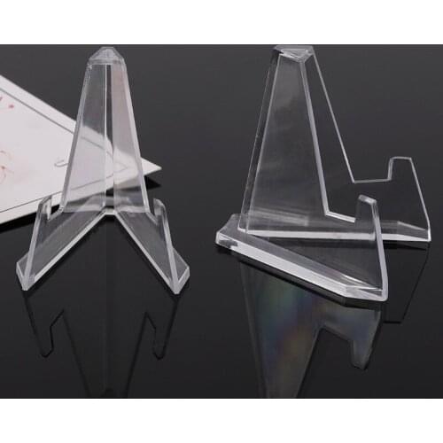 1Pc Collectibles Coins Holder Medal Badge Holder Card Display Show Stand Jewellery Acrylic Stand Holder