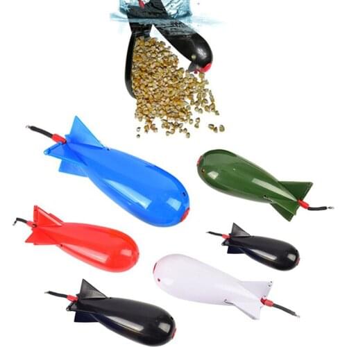 1pc Container Nesting Device Carp Fishing Large Rockets Bomb Pit Beater Fishing Tackle Rocket Feeder Float Fishing Tools