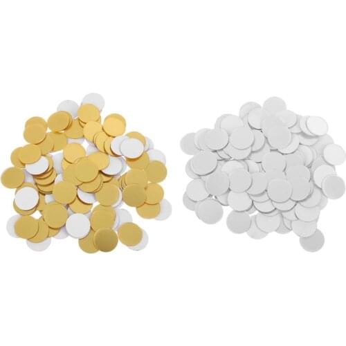 100pcs 2cm 3D DIY Mirror Wall Sticker Round Shape Double Color Stickers Decal Living Room Home Decor Creative Wall Decoration