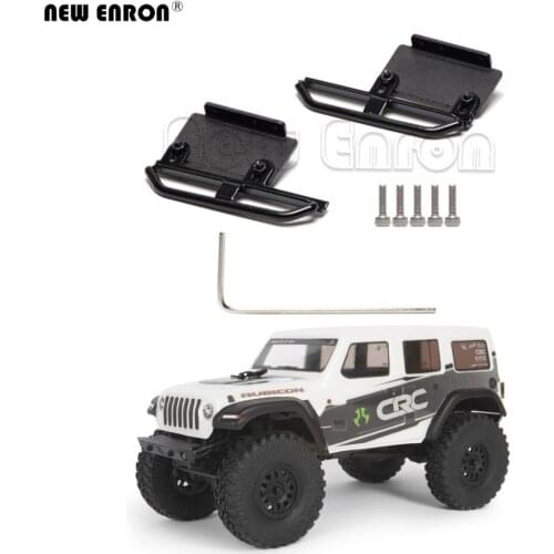 2Pc 1/24 Metal Side Bumper Pedal Frame Treadle Set For RC Car Parts Axial SCX24 1967 Chevrolet 2019 Jeep Wrangler 90081 Deadbolt