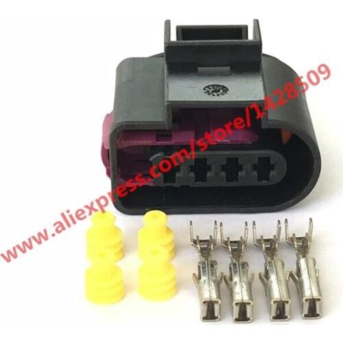 20 Sets 4 Pin Female Automotive Electrical Wiring Connector 4D0 973 725 For VW Audi