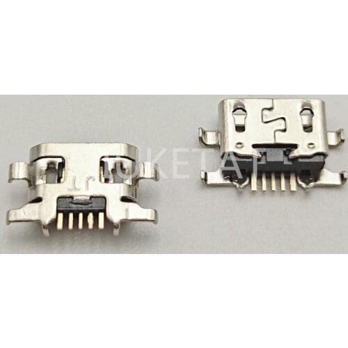 50pcs Micro USB Jack Charging Socket Port Plug Dock Connector 5pin Heavy plate For lenovo A6020i36 K5 K800 repair accessories