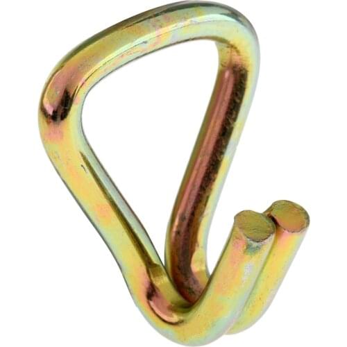 8 Pieces Universal Ratchet Tie Down Strap End Trailer Claw Dual J Hooks Replacement 850kg Breaking Strength