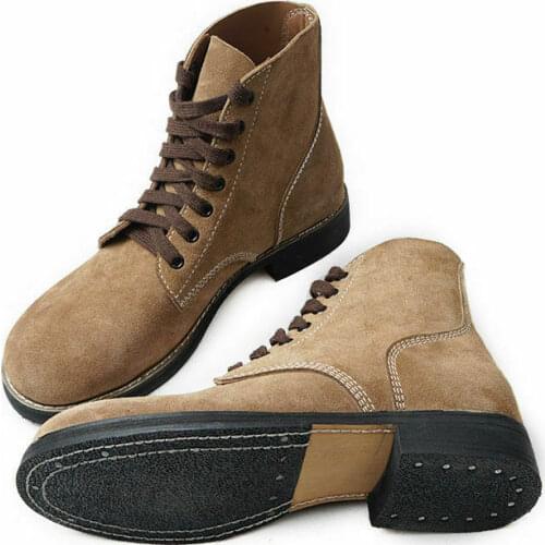 WW2 US Army Marine Corps GI Rough Out Ankle Boots American Leather Combat Boots armyshop2008