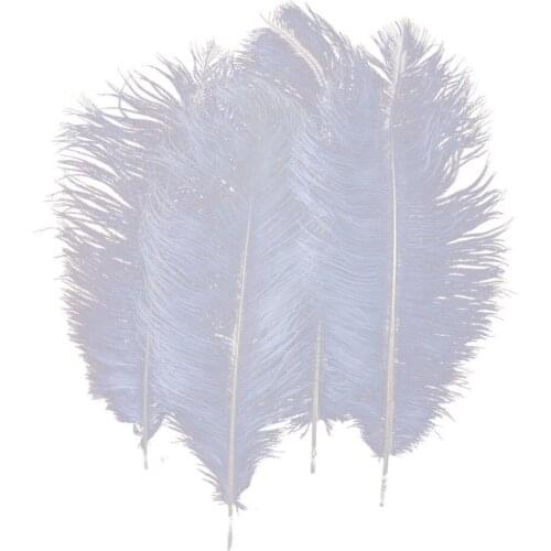 25-30cm pure white ostrich darb feathers 50pcs 120pcs 500pcs options hotel decorations DIY Wedding party crafs accessorys