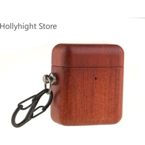 For AirPods Pro, Apple 1-2 Solid Wooden Ear Cover Airpods Pro Case Airpods Gen 2 Case Airpods Clone