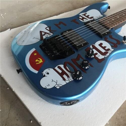 Personality painting electric guitar, 6 string guitar, can be customized according to your requirements