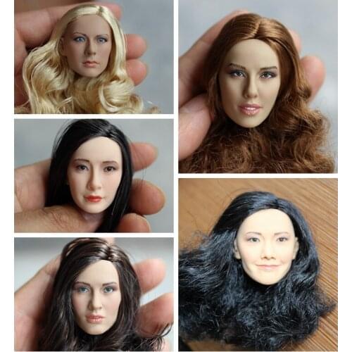 [ESTARTEK] KUMIK Hand Made 1/6 Phicen Female HEAD Sculpt S09 S06 Head Carvings for 12"collectible Action Figure DIY