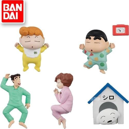 Bandai Genuine Gacha Crayon Shin-chan Nohara Himawari Sleeping Action Figure Model Toys