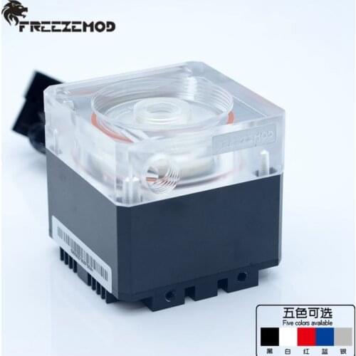 FREEZEMOD Computer Water Cooling Mute Pump Max Head 4m With Meter Flow 800L/H Support RGB AURA Multicolor PU-FS6M