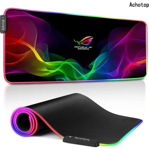 Pad rgb Cute Computer Mouse Pad Gaming MousePad LED Large Mouse pad Gamer XL ASUS XXL Mause Carpet PC Keyboard Pad ROG Desk Mat