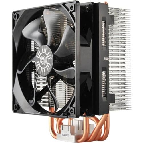 CPU Cooler Radiator Computer T400 T400i 12cm 4pin Cooling CPU Fan 4 Copper Heatpipe for Intel 775 115X 1366 2011 CPU AM4