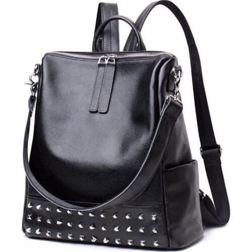 Fashion Design Women Backpack High Quality Leather Youths Backpacks for Teenage Girls Female School Shoulder Bag Bagpack mochila