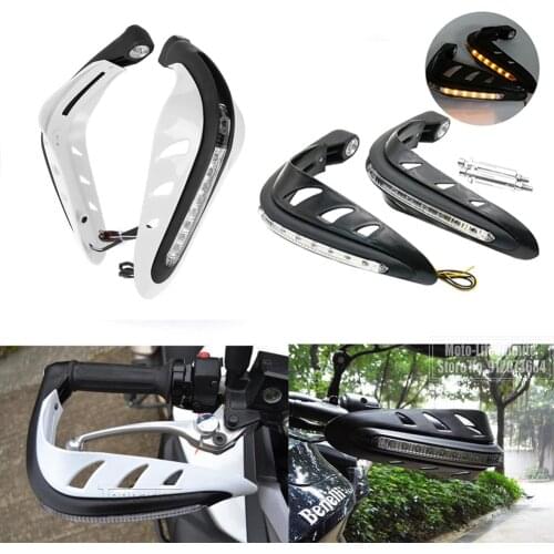 Motorcycle Accessories Motor Handguard With LED Light Off-road Vehicle Modification Anti Falling Guard Handlebar Hand Protector