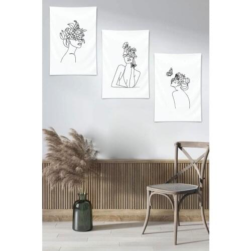 Wall Cover Set 3 Pieces 60 x 40 cm Suitable for Indoor & Outdoor Use Home Decoration