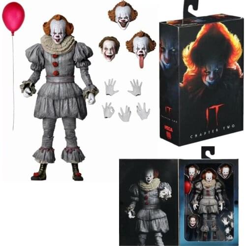18cm New Pennywise Figure NECA Figure Chapter Two for Halloween Ultimate Pennywise Action Figure Model Toy Horror Gift