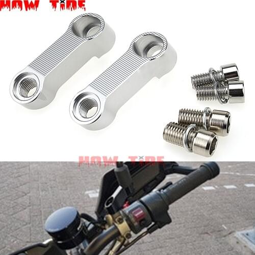 Applicable to Honda CB600F CB650F CB1000R CB1000F Motorcycle CNC Aluminum Rearview Mirror Bracket Elevator Extension Bracket