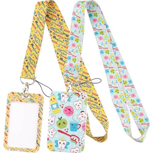 DZ2251 Medical Dentist Lanyard For Keychain ID Card Cover Pass Mobile Phone USB Key Badge Holder Neck Straps Nurse Accessories