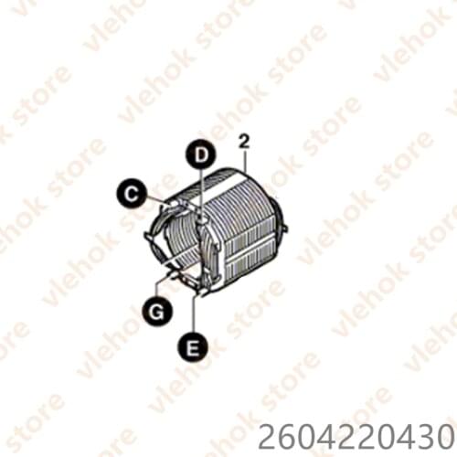 Stator Field for BOSCH PBH20-RF UBH2-20SERL UBH2/20RLE UBH2/14SE UBH2/20SE 510 GBH2-20SE GBH2-20S GBH2-20REA 2604220430
