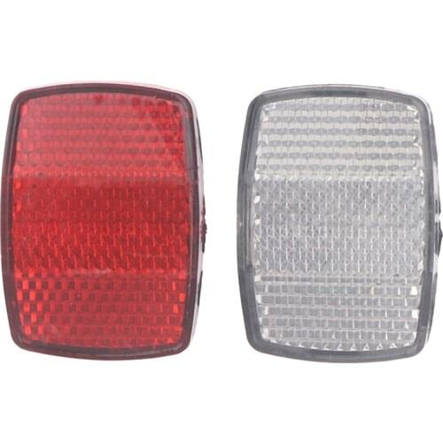 Bicycle Plastic Reflector Tail Light Reflector Front And Rear Warning Tail Light