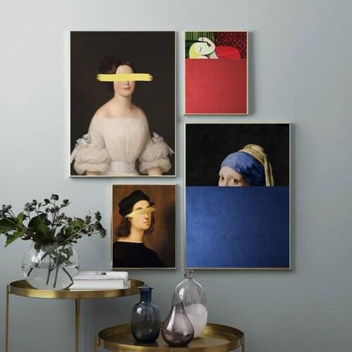 World Famous Painting Wall Art Fantasy Canvas Posters and Prints Figure Creative Wall Picture for Living Room Decoration