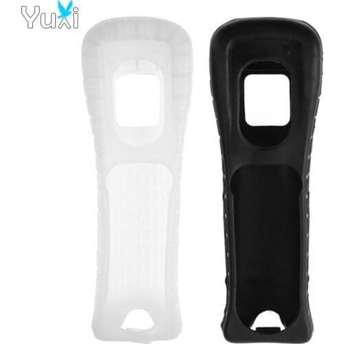 YuXi Black & White Silicone Cover Case Skin Pouch Sleeve Housing Shell Protective Cover for Nintend Wii Remote Controller