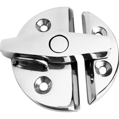 316 Stainless Steel 55mm Twist Lock Round Marine Boat Door Catch Latch for Marine Canoe Kayak Inflatable Fishing Boat Accessory