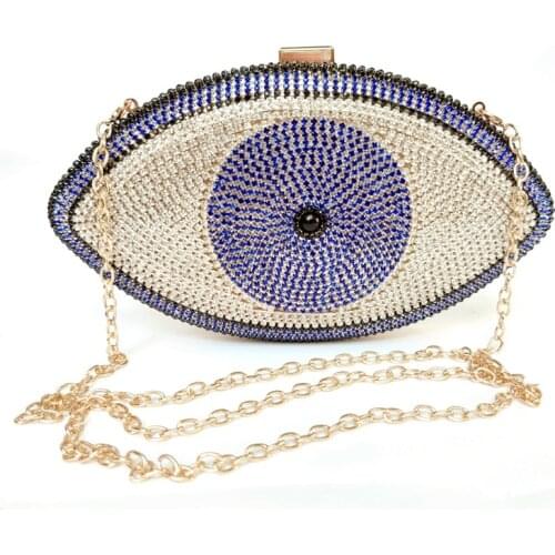Bag For Women Crystal Evil Eye Clutch Rhinestone Evening Bag Prom Purse Evening Purse Cocktail Party Bags 5 Colors