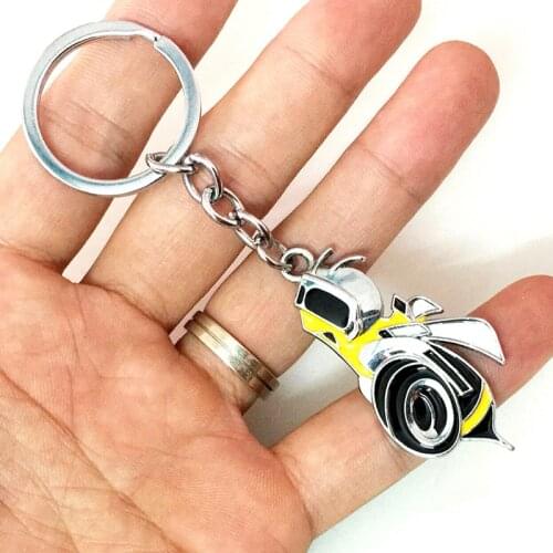 1PCS Metal Super Bee Bee Scat Pack Keychain Dodge SRT Keyring Pendant Key For Car