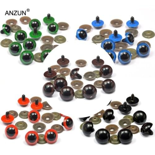 16mm 10 Pairs Environmental Protection Plastic Safety Eyes For Teddy Bear Stuffed Toys Animal Dolls Plastic Beads many colour