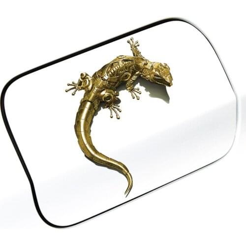 Aliauto Car Styling Mechanical Gecko Funny Car Sticker Waterproof Decal for Volkswagen Polo Golf 7 Ford Focus Renault Toyota Kia