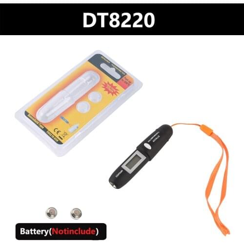 Digital Infrared Thermometer -50~220C Food Infrared Pyrometer Pyrometer IR Laser Temp Meter Mini Safety Thermometer DT8220