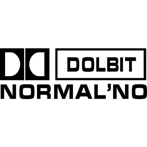 CS40047# Die-cut Vinyl Decal Dolbit normal'no 2 Car Sticker Waterproof Auto Decors on Car Body Bumper Rear Window