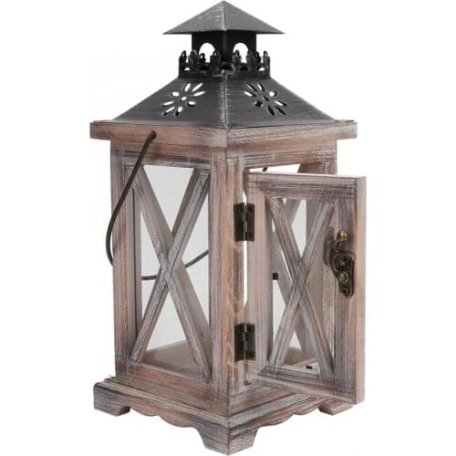 Home Decoration Wooden Candlestick Retro Wooden Candlestick Candle Holder Craft Gift House Desk Ornament Decoration