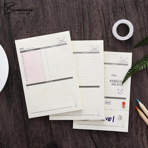 Work Planner Notebook Office And School Supplies Stationery Weekly Planner 60 Inner Pages 16*10cm Day Planner Book Agenda