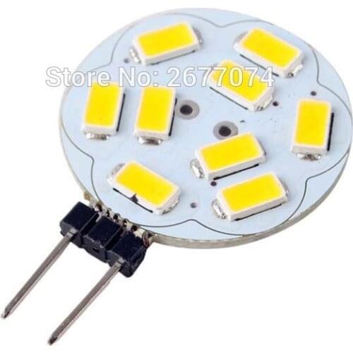 G4 9LEDS 5730 3W Mini LED Bulb Replace Halogen Chandelier 600LM DC AC8-20V Warm White or Cool White LED Spotlight 1PCS JTFL074-1