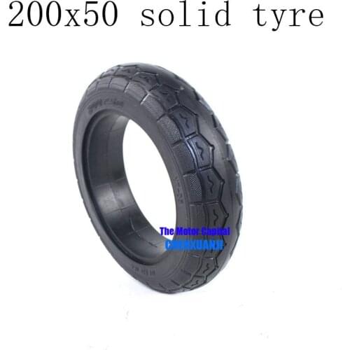 Hot Sale Good Reputation Electric Scooter Tyre 200x50 Solid Tires Fit for Inflation Electric Vehicle Aluminium Alloy Wheel