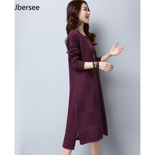Модные вязаные платья Jbersee China At AliExpress